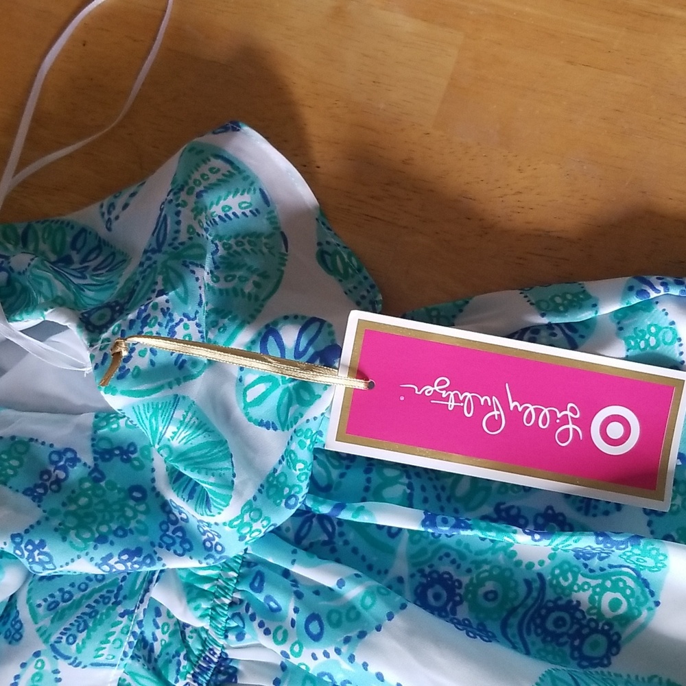 Lilly Pulitzer For Target Sea Urchin Ruffle Blue Seashell Dress - Picture 7 of 14